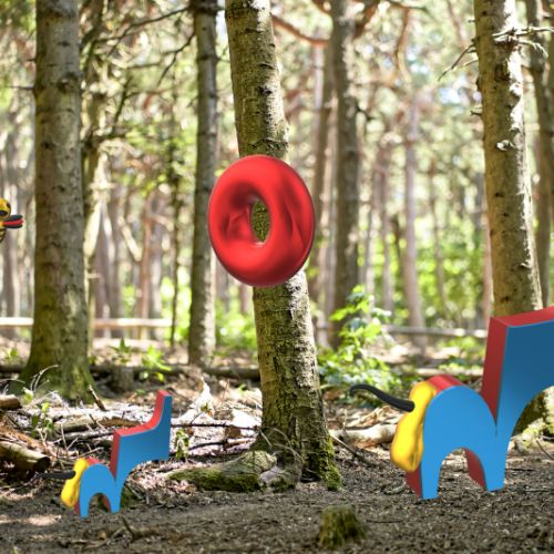 Éléphanteau avec sa mère