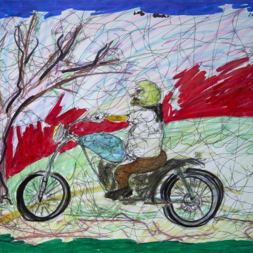 N° 595 - Un motard
