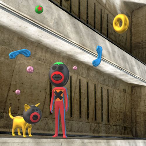 Chat et homme sur un quai