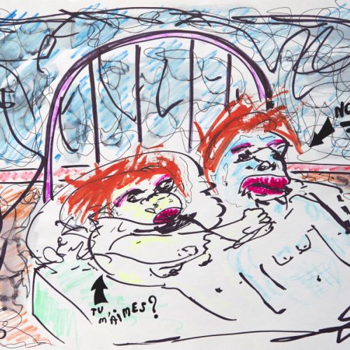 N° 709 - Couple dans un lit