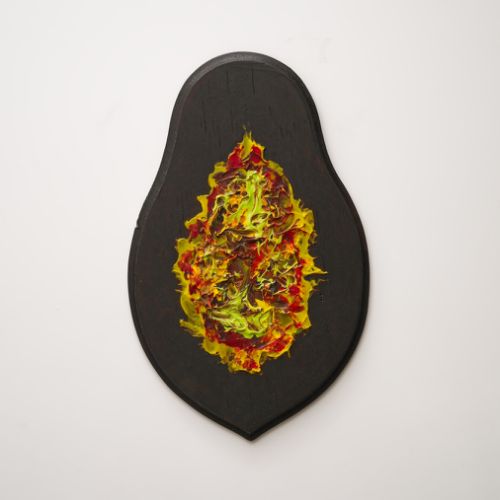 Relique (2024) - Acryl sur bois (22 x 13,6 cm) - 50 €