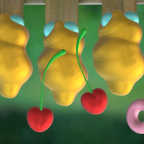 Deux cerises tombantes