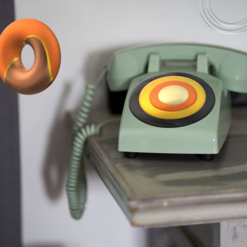 Le téléphone vert d'eau n°2