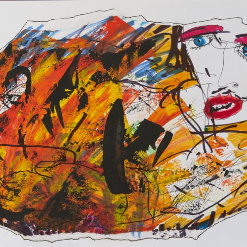 N° 689 - Une femme - 2000 (21x29,7 cm)