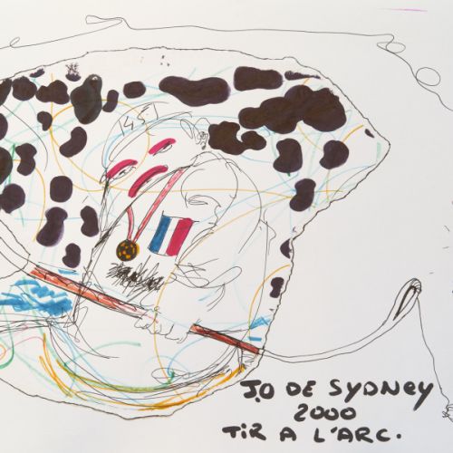 N° 688 - J.O de Sydney 2000 (tir à l’arc II) - 2000 (21x29,7 cm)