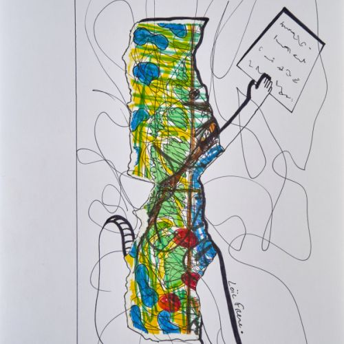 N° 466 - La maîtresse - 1999 (21x29,7 cm)