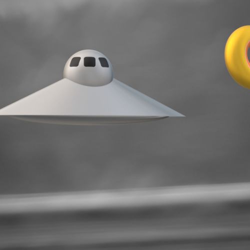 Soucoupe volante à l’atterrissage