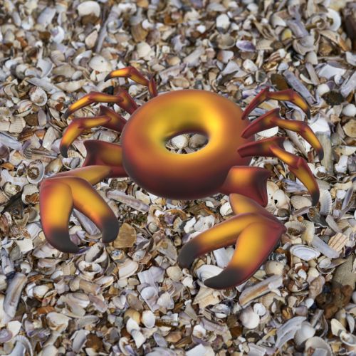 Crabe sur la plage