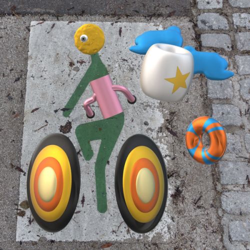 Femme bourgeoise à vélo n° 1