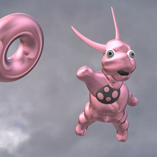 Super-p'tit dinosaure rose