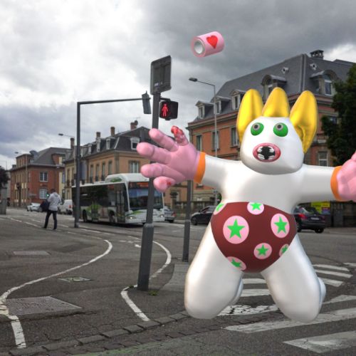 Grand enfant sur passage piéton, n° 1