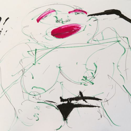 N° 675 - Portrait femme - 2000 (21x29,6 cm)