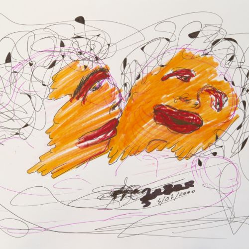 N° 632 - Couple - 2000 (21x29,6 cm)