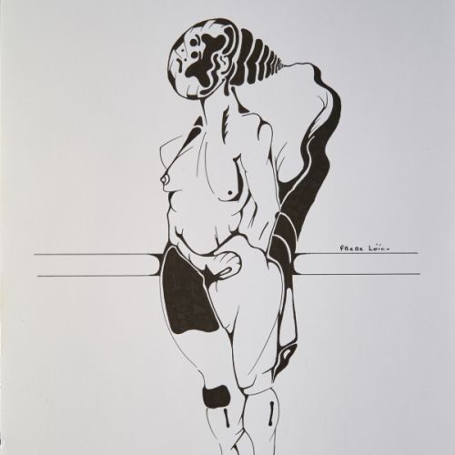 N° 172 - Femme debout - 1997 (25,2x32,5 cm)